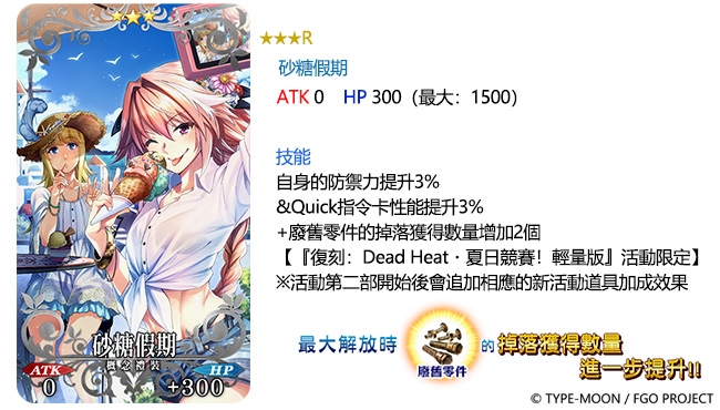 《Fate/Grand Order》繁中版推出「復刻：Dead Heat・夏日競賽！～夢與希望的伊絲塔盃2019～ 輕量版」，2/28來場狂熱的夏日祭典吧！