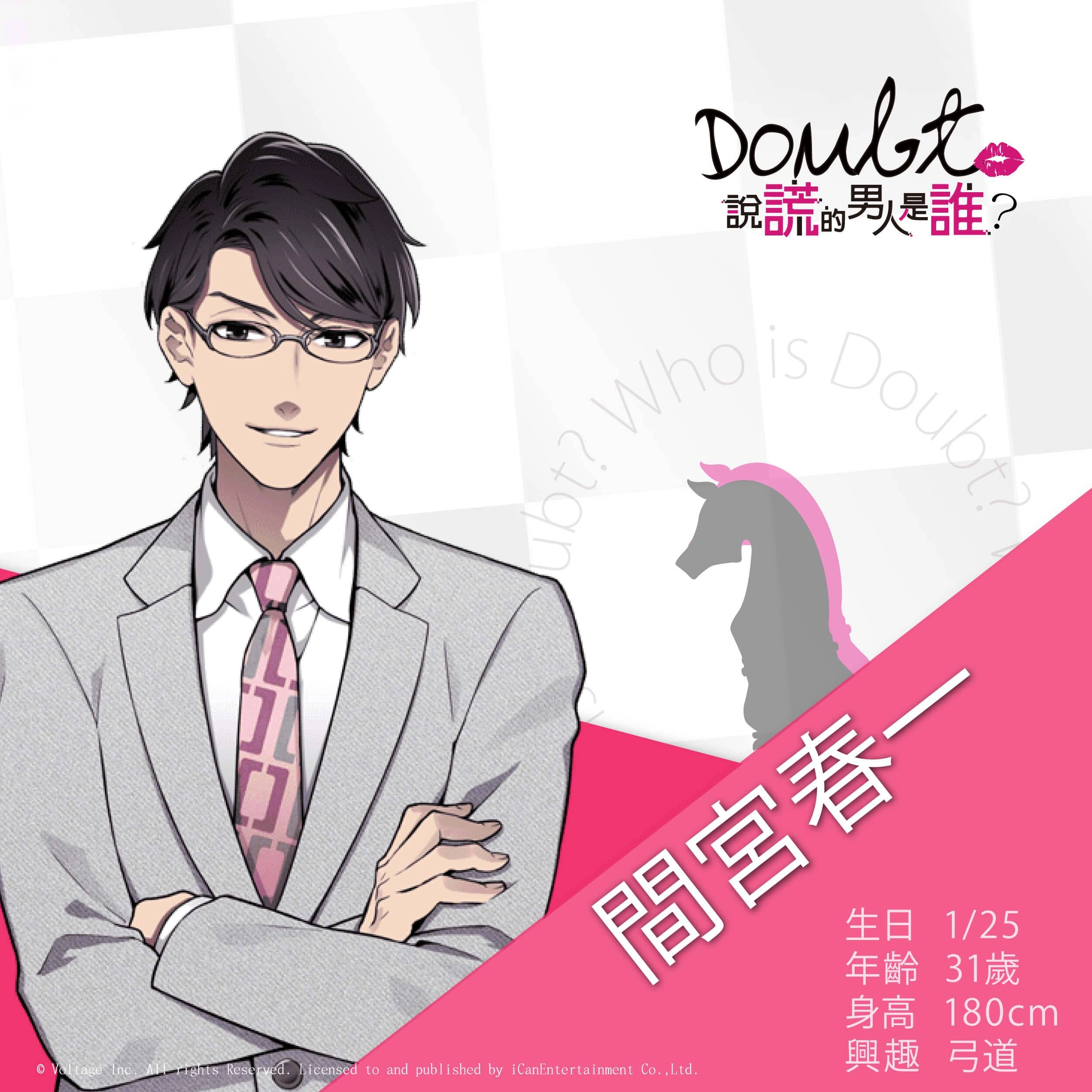 《Doubt~說謊的男人是誰?》角色特別企劃,邀妳一起慶生