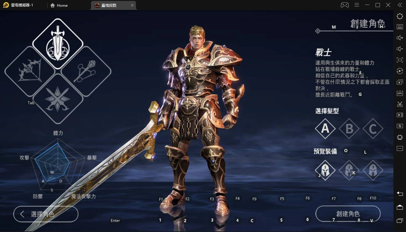 戰士是前方進攻的前鋒和肉盾。