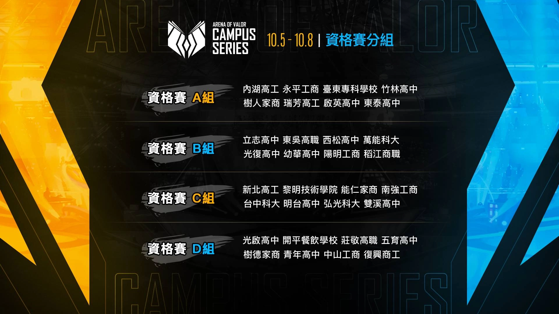 《Garena 傳說對決》 ACS 校園聯賽例行賽 11 月強勢開賽!