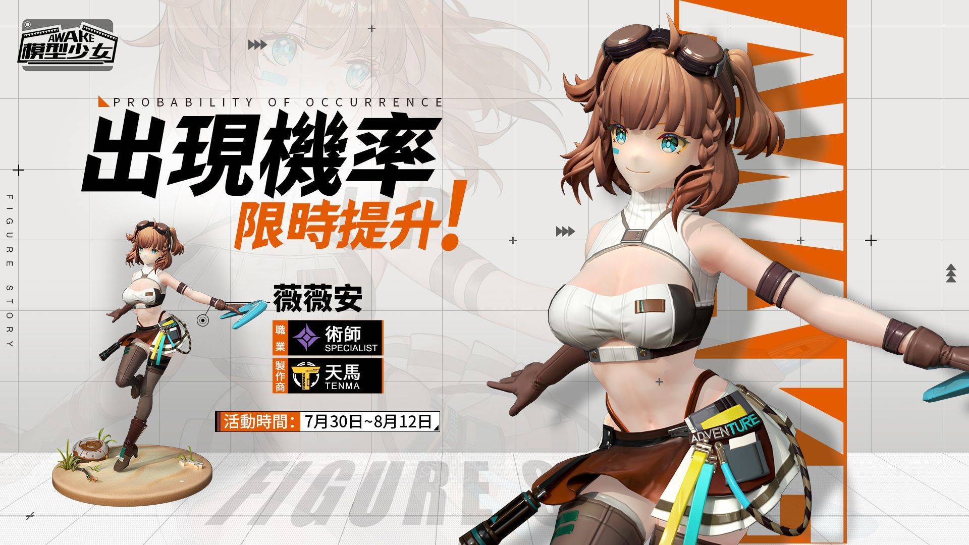 《模型少女 AWAKE》全新珍品模型「薇薇安」登場