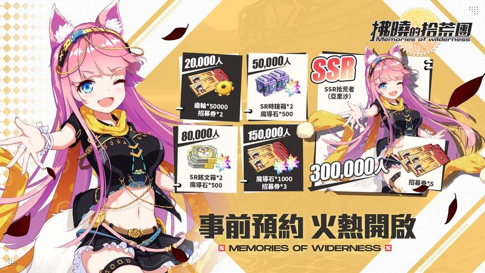 Kuso放置拾荒探險手遊《拂曉的拾荒團》官網預約正式開啟，達標領取SSR獸耳萌娘 「亞里沙」，加碼抽iphone 12