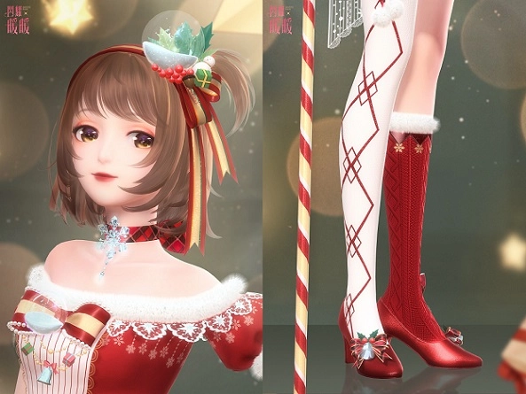 《閃耀暖暖》經典復刻「星雪聖誕」主題活動 免費領取非凡服裝「花枝垂聆」