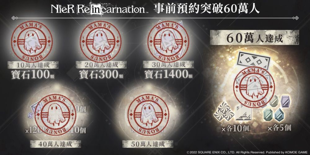 《尼爾》系列首款手遊《NieR Re[in]carnation》(尼爾：重生)繁中版雙平台正式上線