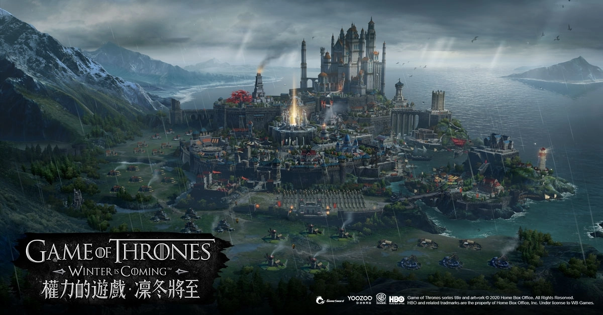 HBO正版授權手遊《權力的遊戲：凜冬將至》 席捲亞洲 雙平台開啟事前預約 影視規格精雕維斯特洛權力之境