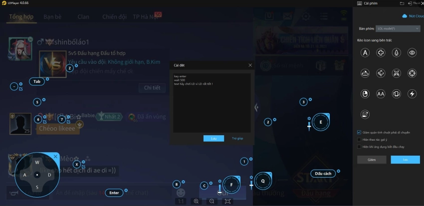 Hướng dẫn cài macro bàn phím trên giả lập LDPlayer