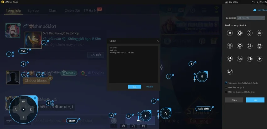 Hướng dẫn cài macro bàn phím trên giả lập LDPlayer