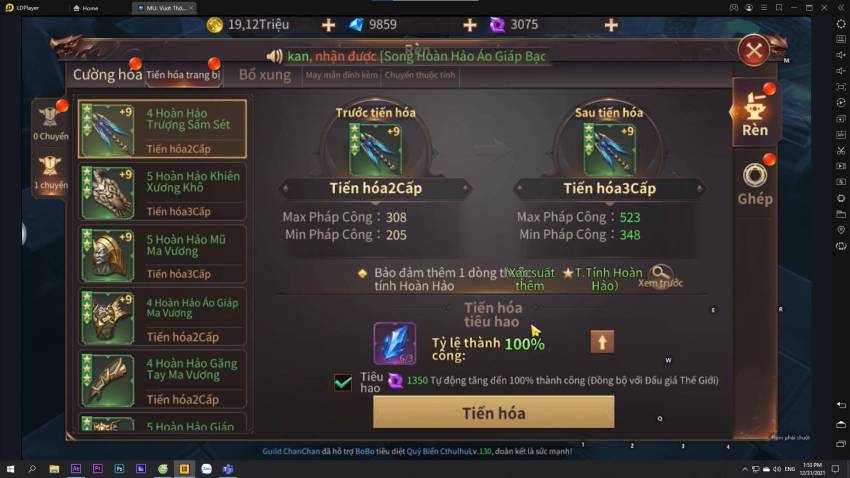 Hướng dẫn up lực chiến game Mu Vượt Thời Đại