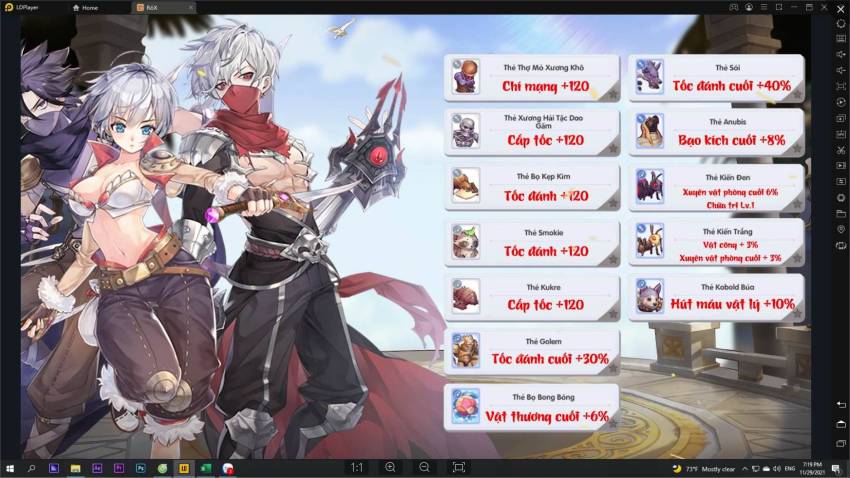 Hướng dẫn đầy đủ trang bị và tăng điểm Ragnarok X