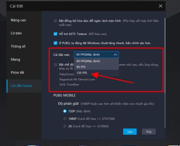 Cách đặt thông số CPU và bộ nhớ cho trò chơi hoặc ứng dụng