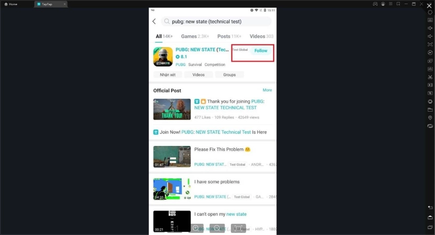 Cách tải PUPG: New State Trên giả lập LD Player