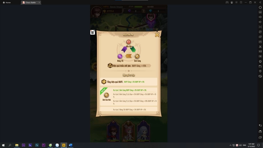 『HƯỚNG DẪN』CHƠI CƠ BẢN TỰA GAME CHAOS BATTLE: TRẬN CHIẾN VĨNH HẰNG