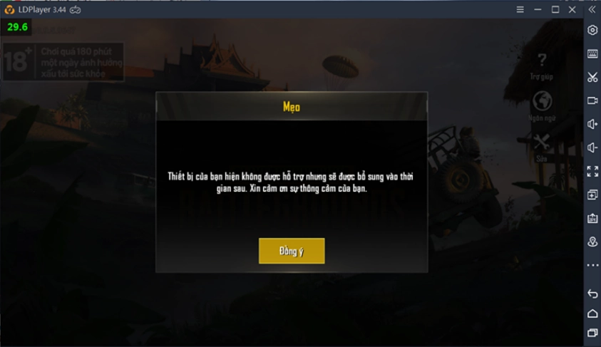 Hướng dẫn khắc phục lỗi Thiết bị không hỗ trợ khi chơi PUBG MOBILE