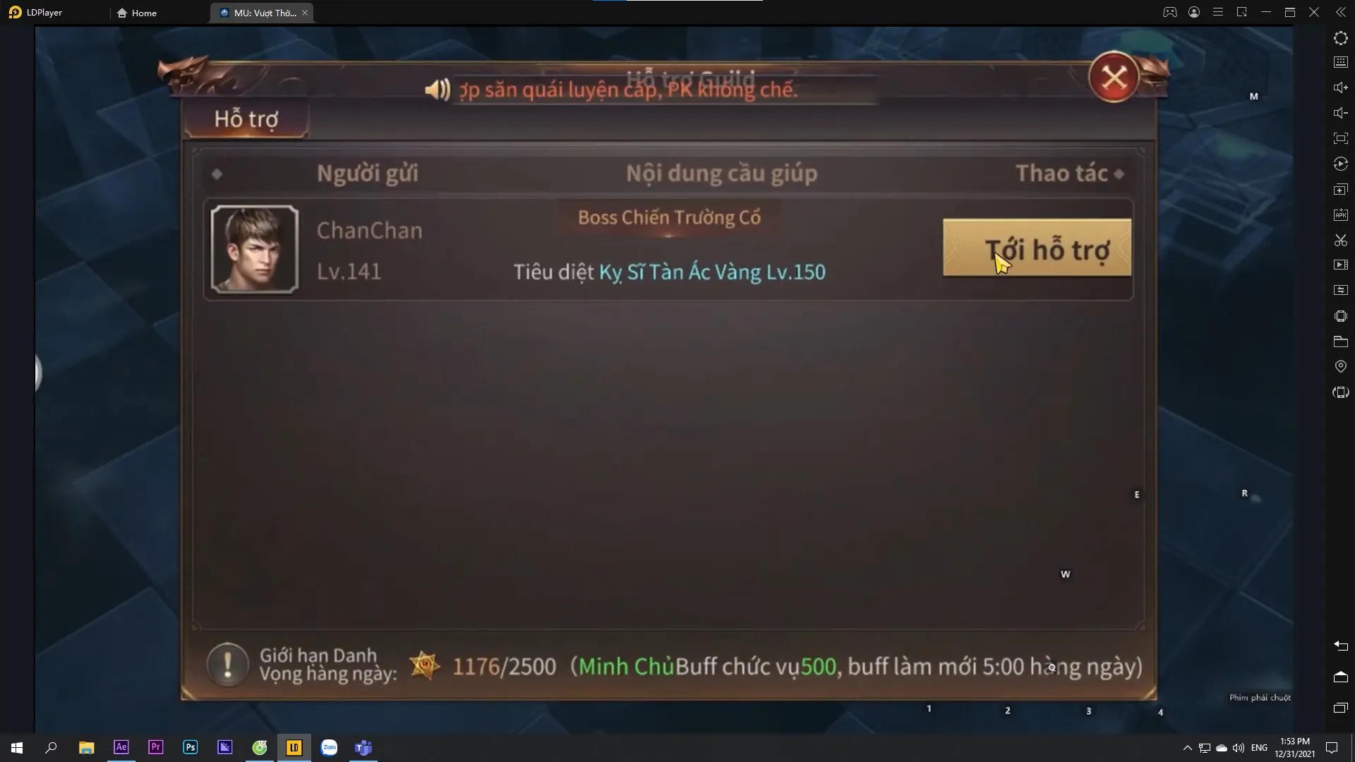 Hướng dẫn up lực chiến game Mu Vượt Thời Đại