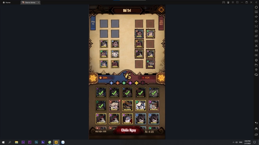 『HƯỚNG DẪN』CÁCH XÂY DỰNG ĐỘI HÌNH STARVE ARENA