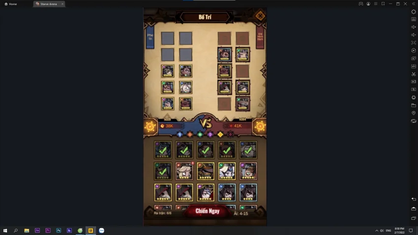 『HƯỚNG DẪN』CÁCH XÂY DỰNG ĐỘI HÌNH STARVE ARENA