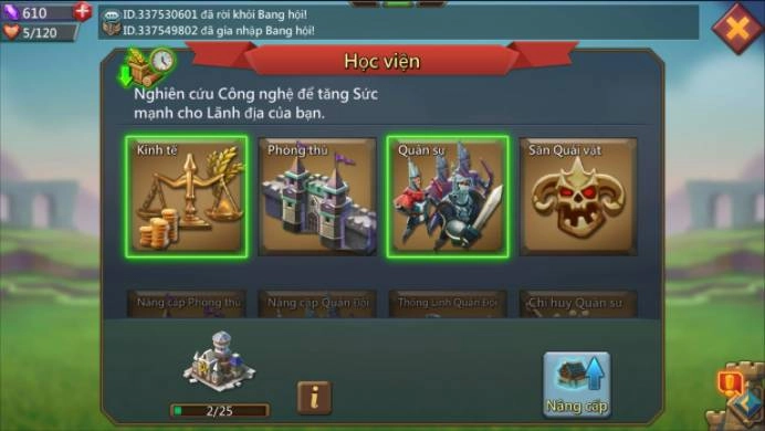 Các mẹo dành cho các bạn cách chơi Lords Mobile hiệu quả hơn