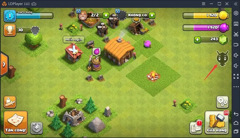 Mẹo Auto Clash of Clans trên PC