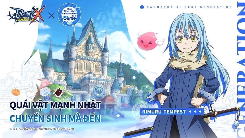 Sự kiện hợp tác giữa Ragnarok X: Next Generation và cú Hit Anime That Time I Got Reincarnated as a Slime chính thức bắt đầu!