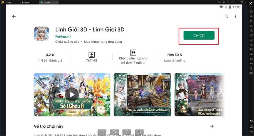 Cách tải game Linh Giới 3D trên máy tính