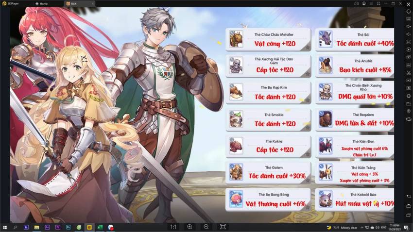 Hướng dẫn đầy đủ trang bị và tăng điểm Ragnarok X
