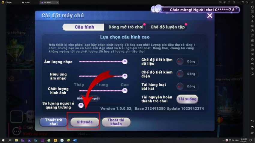 『HƯỚNG DẪN』TÍNH NĂNG KICK TỔNG HỢP GIFTCODE MỚI NHẤT CỦA AU BEAT VTC