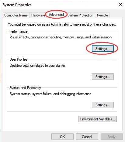 Hướng dẫn cài đặt Bộ nhớ ảo(Virtual Memory)