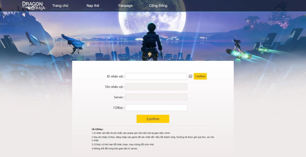 Hướng Dẫn Nhận và Nhập Giftcode Dragon Raja