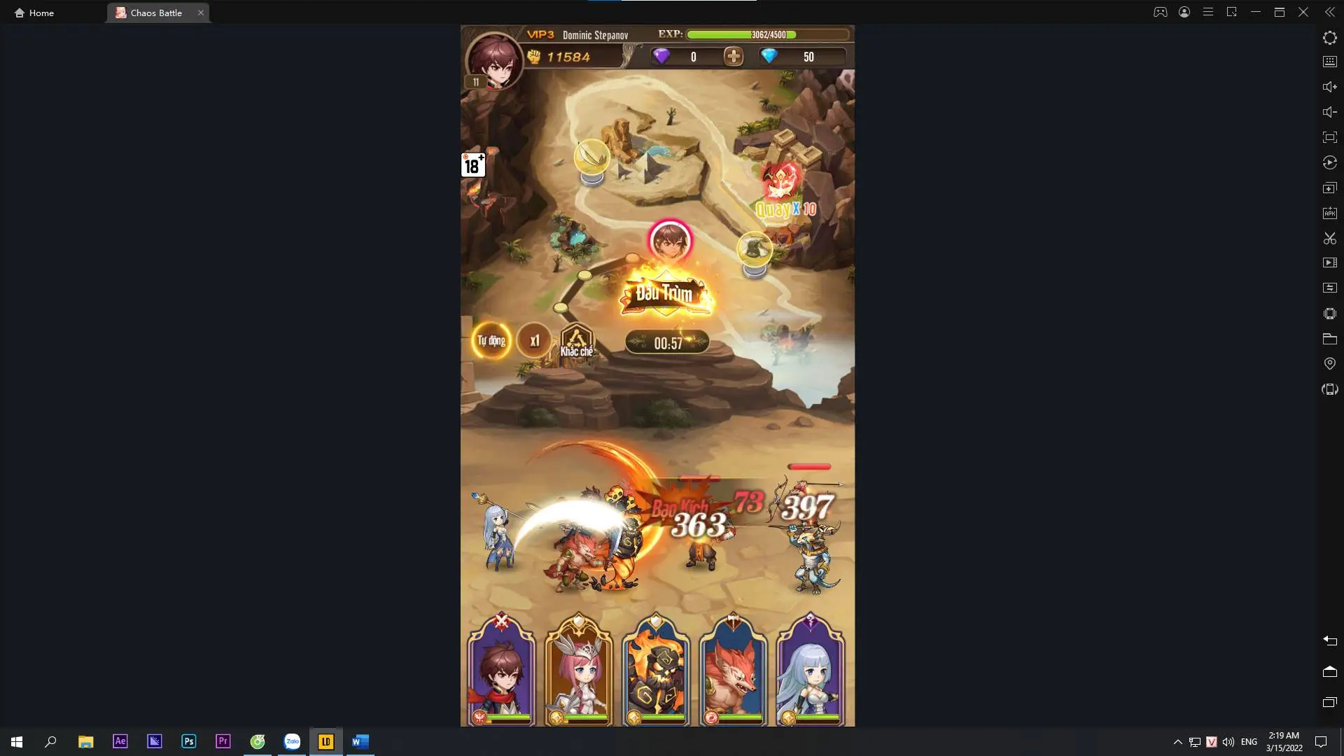 『HƯỚNG DẪN』CHƠI CƠ BẢN TỰA GAME CHAOS BATTLE: TRẬN CHIẾN VĨNH HẰNG 