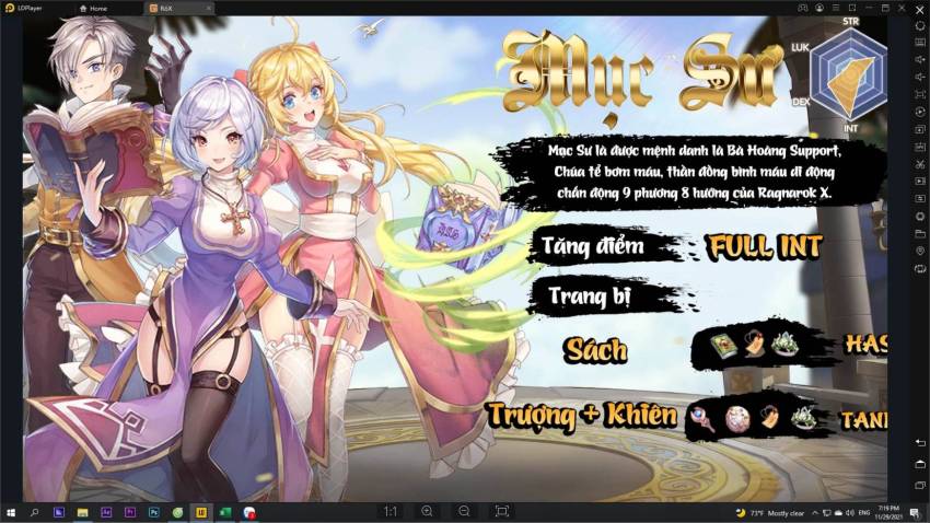 Hướng dẫn đầy đủ trang bị và tăng điểm Ragnarok X