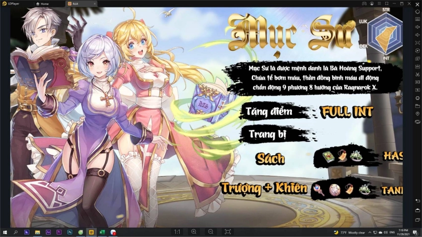 Hướng dẫn đầy đủ trang bị và tăng điểm Ragnarok X