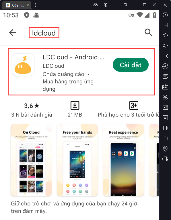 『TIN TỨC』LDCloud - Điện thoại trên mây của bạn, hỗ trợ cày game suốt 24h trên cloud!