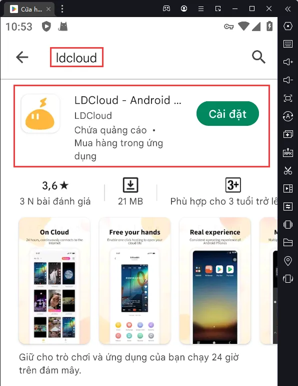 『TIN TỨC』LDCloud - Điện thoại trên mây của bạn, hỗ trợ cày game suốt 24h trên cloud!