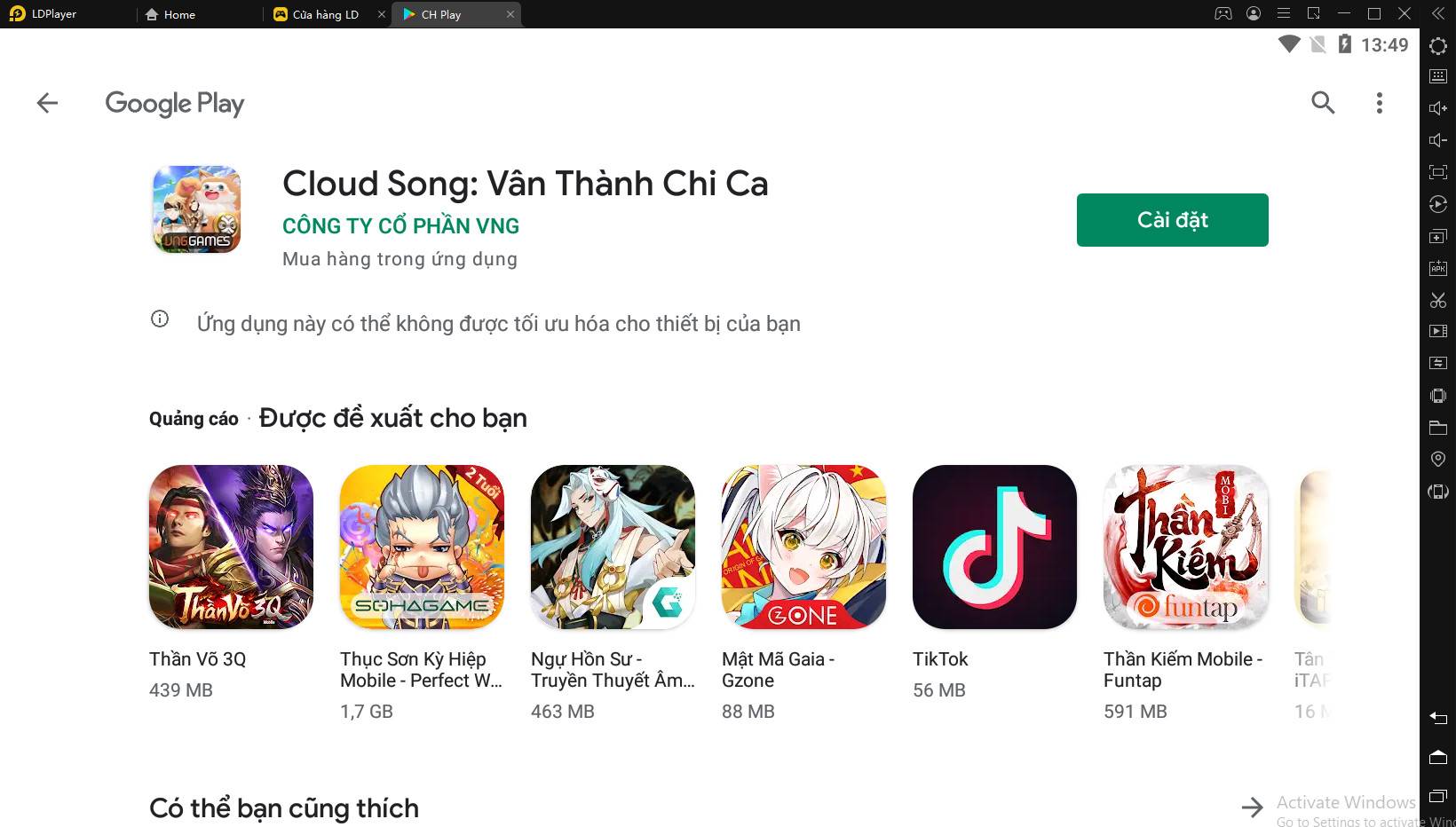 Chơi Cloud Song: Vân Thành Chi Ca trên PC cùng LDPlayer