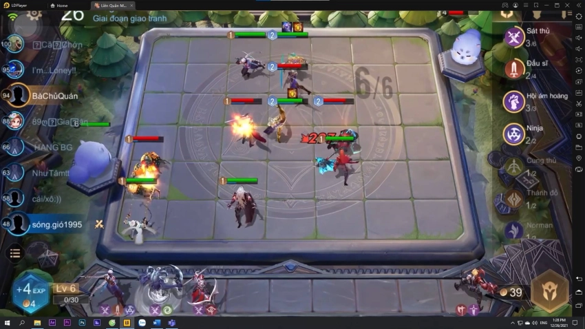 『HƯỚNG DẪN』XÂY DỰNG ĐỘI HÌNH 6 SÁT THỦ CỜ LIÊN QUÂN