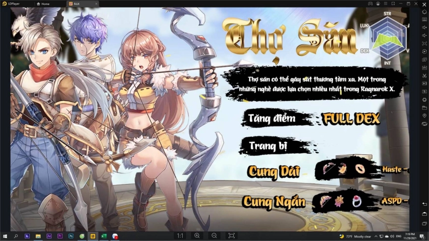 Hướng dẫn đầy đủ trang bị và tăng điểm Ragnarok X