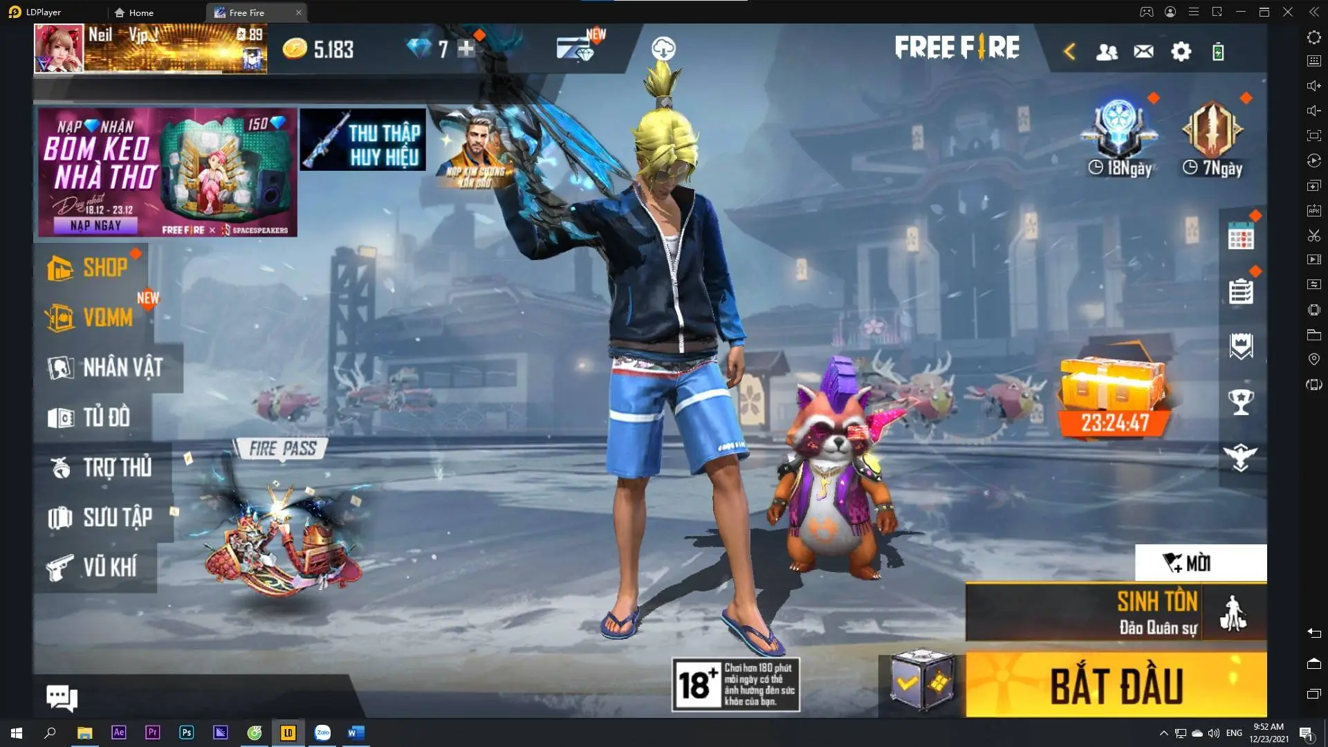 Cách tải Free Fire trên pc với LDPlayer