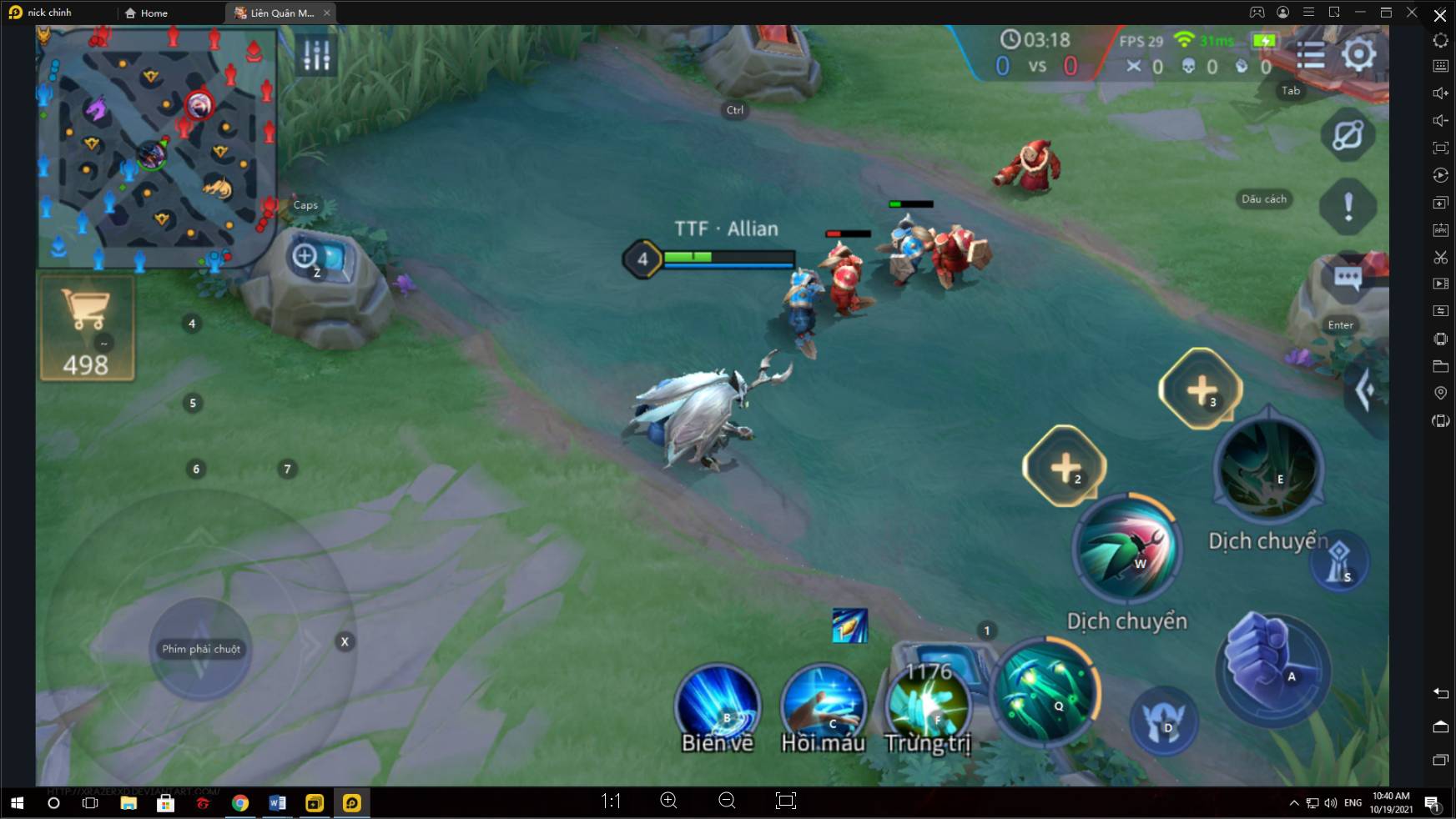 Hướng Dẫn đi rừng leo rank thần tốc tựa game Liên Quân Mobile trong chiến trường 4.0