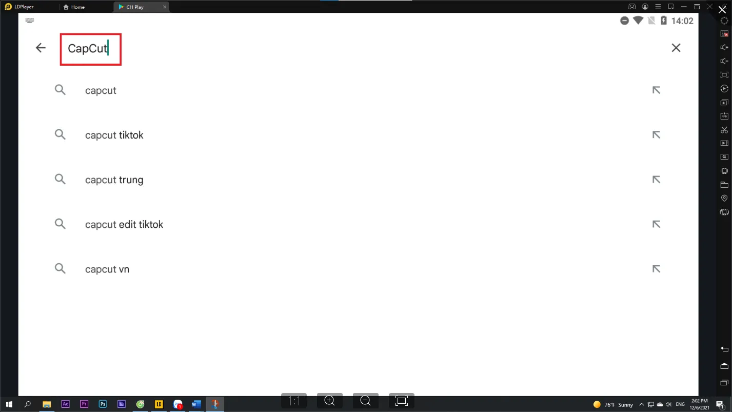 Hướng dẫn tải app CapCut edit video trên Pc với LD Player và tìm video đã xuất ra ở trong giả lập
