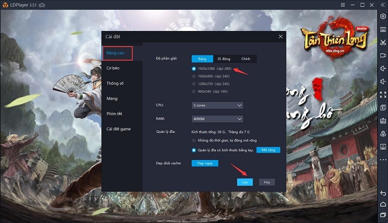 Hướng dẫn cài đặt bàn phím cho chơi Tân Thiên Long Mobile trên LDPlayer