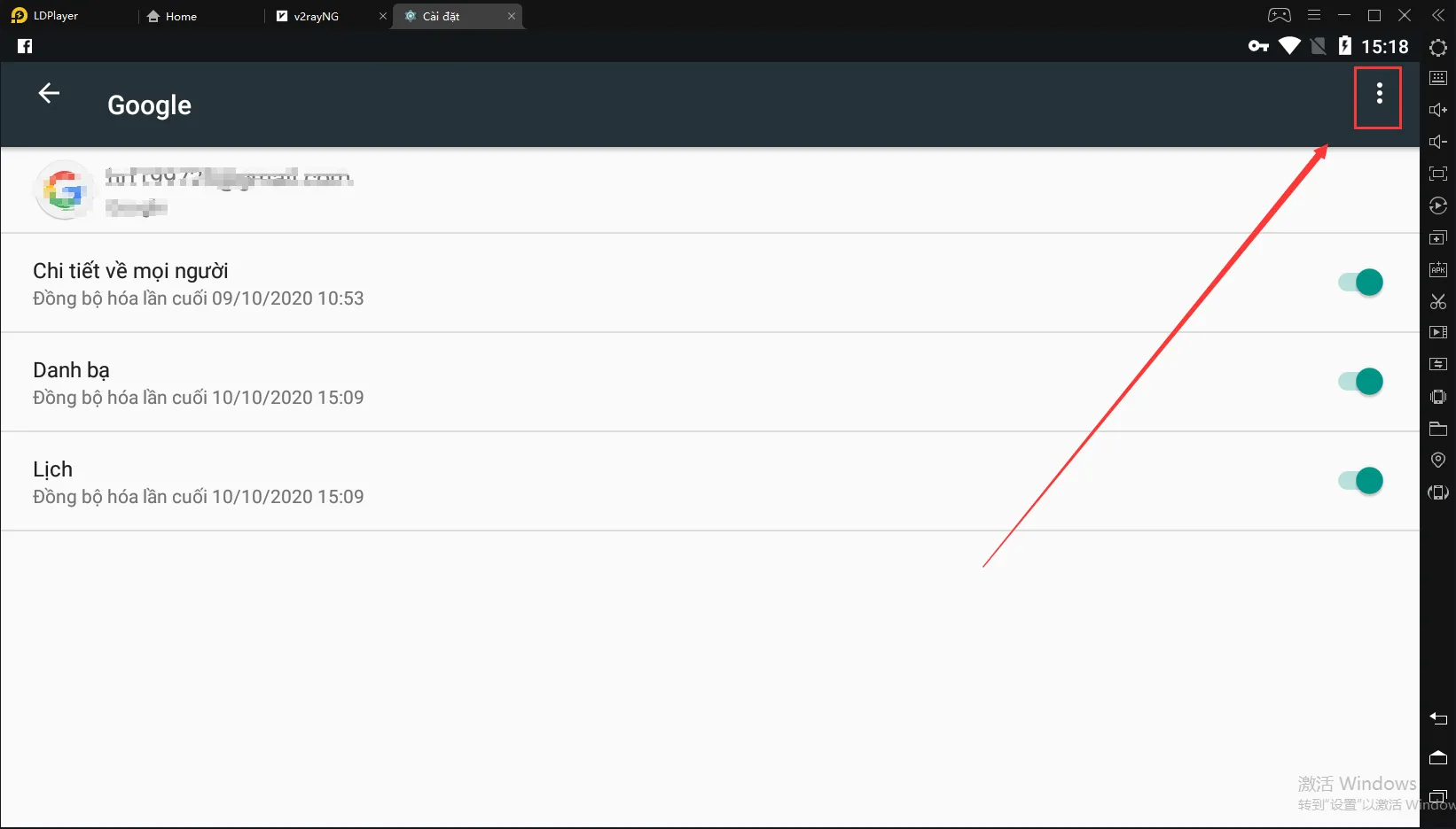Cách đăng xuất tài khoản Google từ LDPlayer