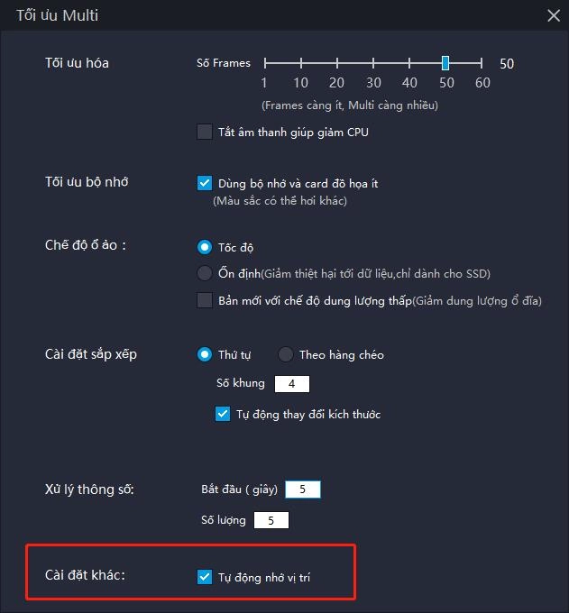 Hướng dẫn cài đặt Tự động nhớ vị trí