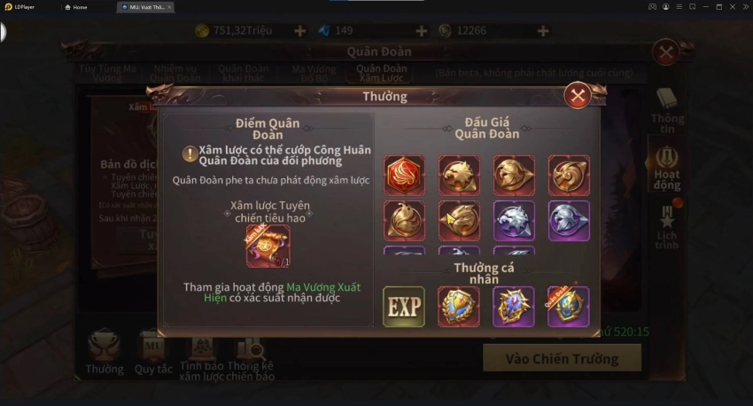 Mu Vượt Thời Đại Hướng dẫn cày Công Huân cá nhân max mỗi ngày