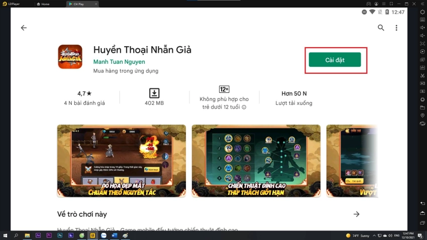 Cách tải Huyền Thoại Nhẫn Giả trên pc với LDPlayer