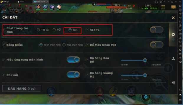 Cách bật 120 FPS cho LMHT: Tốc Chiến