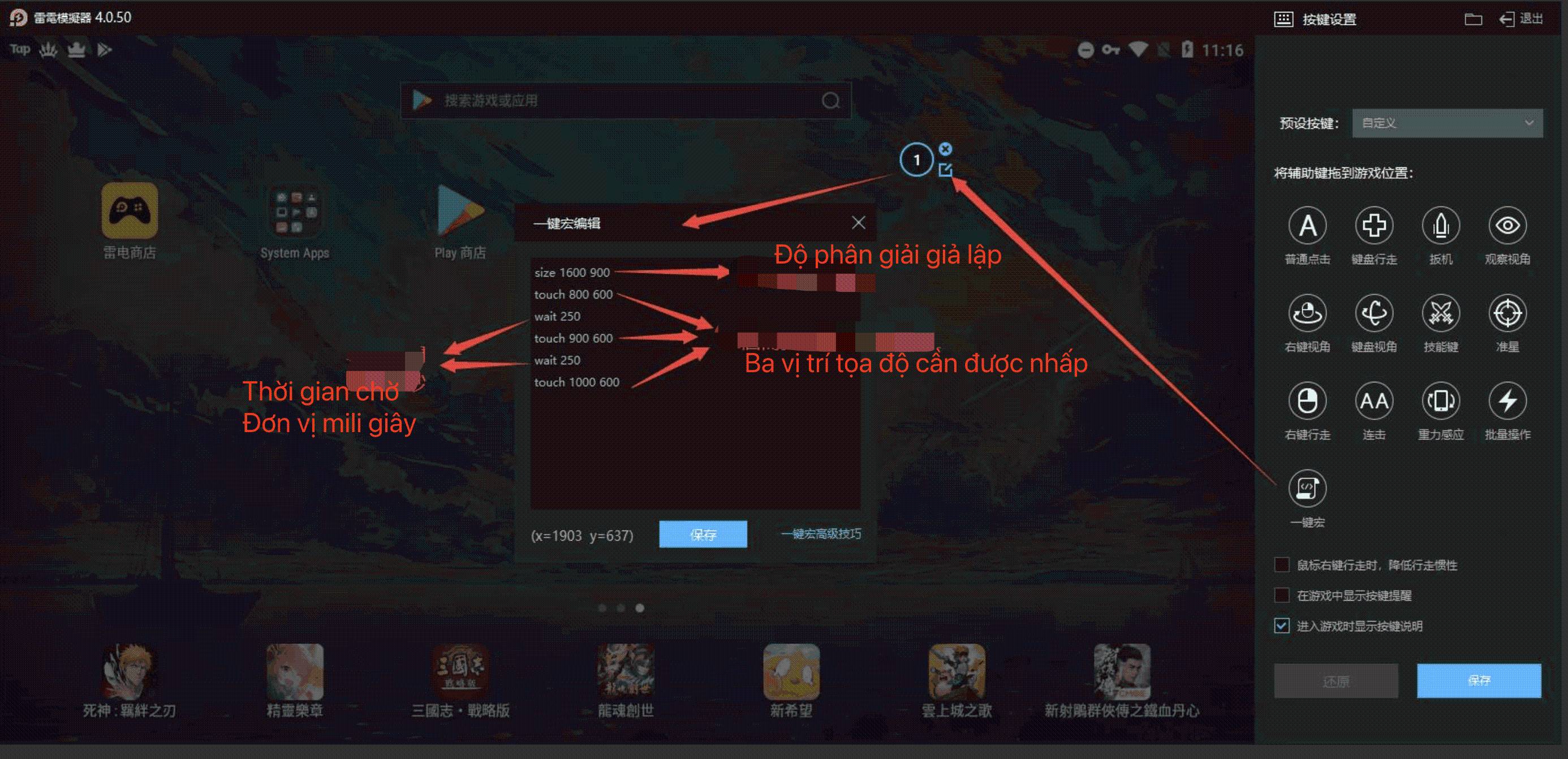 Hướng dẫn cài lệnh macro trình giả lập LDPlayer (macro một phím)