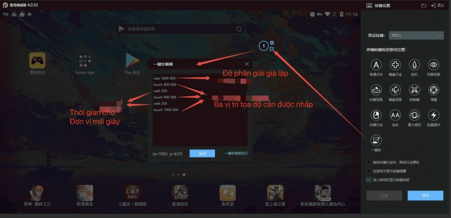 Hướng dẫn cài lệnh macro trình giả lập LDPlayer (macro một phím)