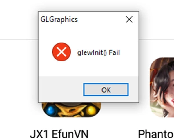 Cách khắc phục lỗi Gl graphics, glewlnit Fail khi vào giả lập