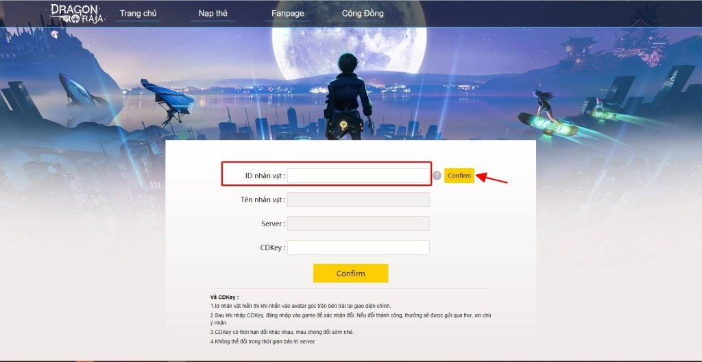 Hướng Dẫn Nhận và Nhập Giftcode Dragon Raja