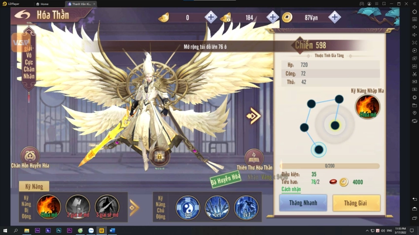 『HƯỚNG DẪN』UP LỰC CHIẾN THANH VÂN KIẾM 3D